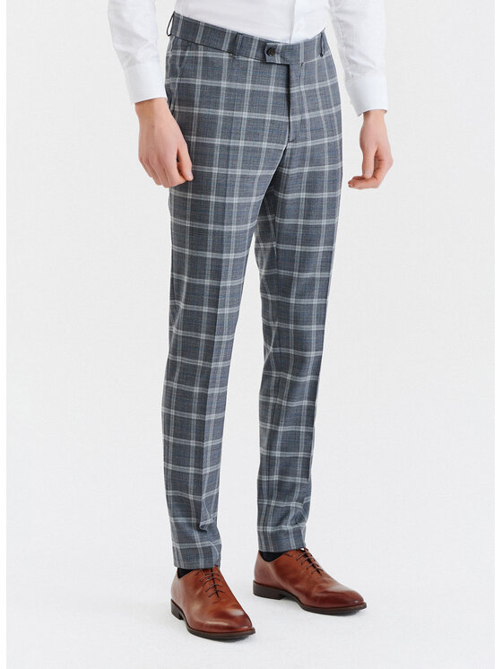 Pako Lorente Pako Lorente Spodnie garniturowe P23SP-6G-020 Szary Slim Fit