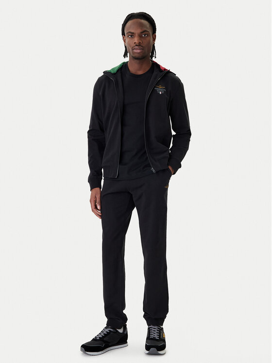 Aeronautica Militare Aeronautica Militare Mikina 261FE2097UF00674 Černá Regular Fit