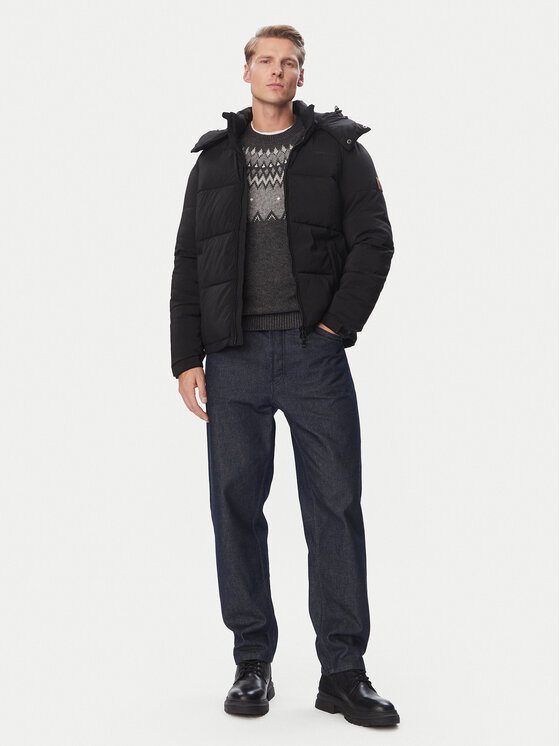 Guess Jeans Guess Jeans Zimné bundy M6BL13 W3763 Čierna Regular Fit