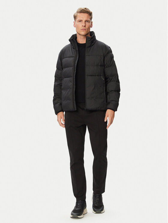 BOSS BOSS Dūnu jaka 50569136 Melns Regular Fit