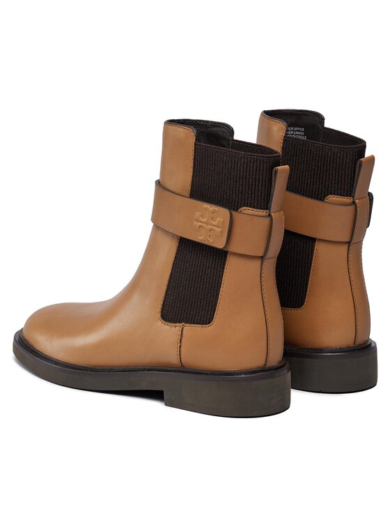 Tory Burch Tory Burch Боти тип челси Double T Chelsea Boot 152831 Бежов