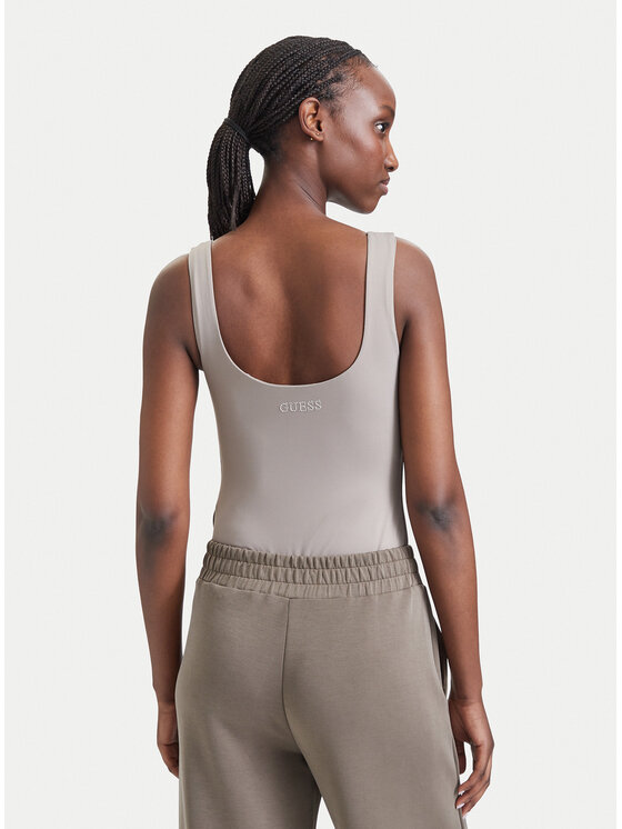 Guess Guess κορμάκι V6YP17 K4709 Σκούρο μπεζ Slim Fit