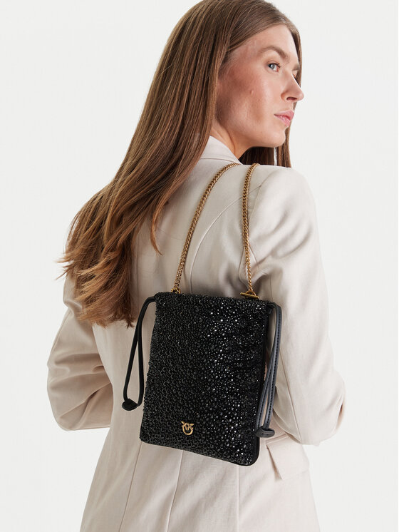 PINKO PINKO Käekott Slouchy Coulisse Baby AI 25-26 PCPL 105409 A2WF Must