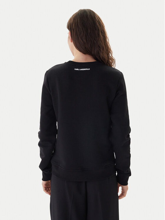 KARL LAGERFELD KARL LAGERFELD Bluza B1W20031 Czarny Regular Fit