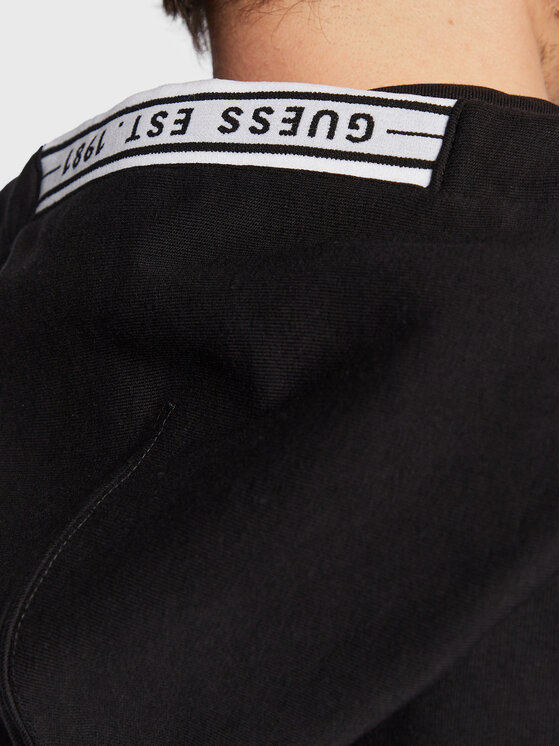 Guess Guess Світшот Brooks M3RQ48 KBK32 Чорний Slim Fit