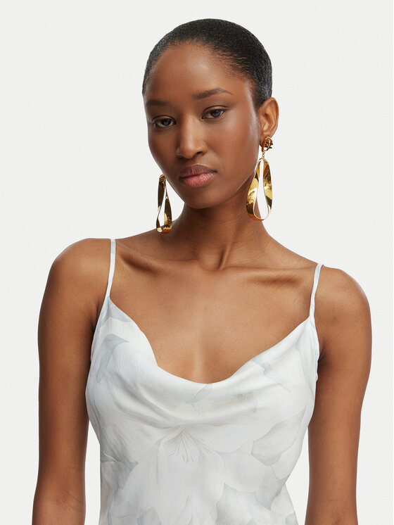 Guess Guess Коктейлна рокля W6GK94 W2266 Светлосин Slim Fit