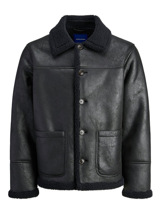 Jack&Jones Jack&Jones Яке от имитация на кожа Cambridge 12282946 Черен Regular Fit