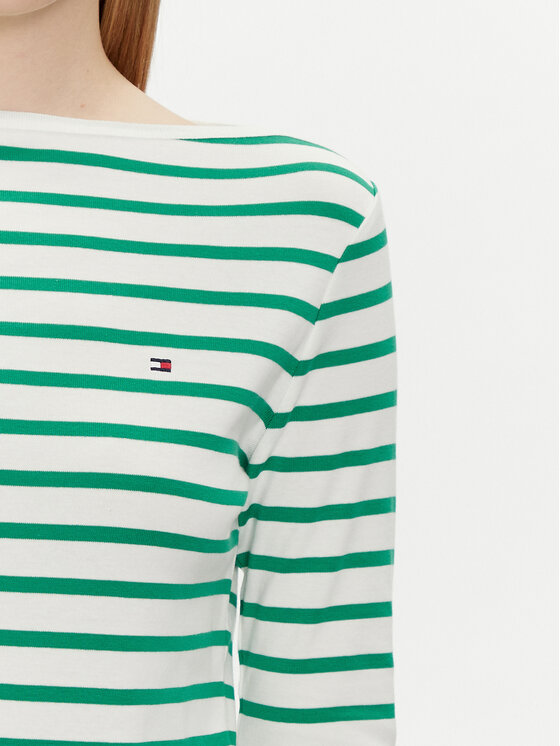 Tommy Hilfiger Tommy Hilfiger Bluzka New Cody WW0WW40589 Zielony Slim Fit