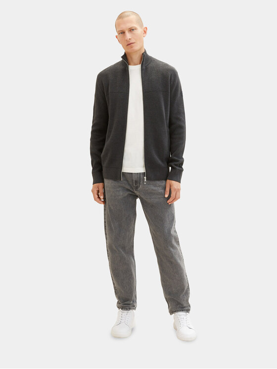 Tom Tailor Tom Tailor Sweter 1038317 Szary Regular Fit