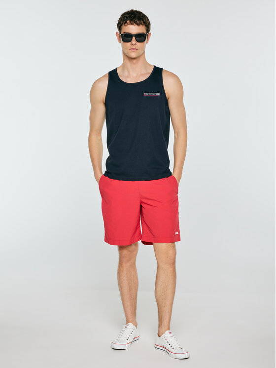 BIG STAR BIG STAR Tank top SONER Granatowy Basic Fit