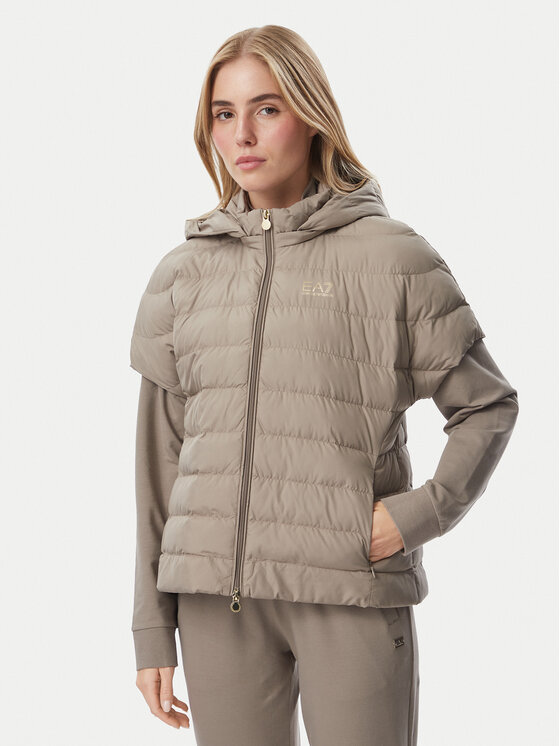 EA7 Emporio Armani EA7 Emporio Armani Varrukateta jakk 7W000477 AF12476 U6100 Beež Regular Fit