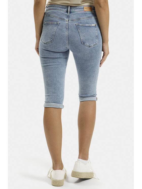 Cross Jeans Cross Jeans Szorty jeansowe P 457-036 Niebieski Slim Fit