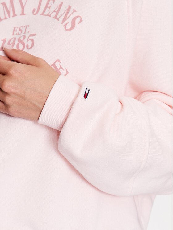 Tommy Jeans Tommy Jeans Felpa DW0DW16137 Rosa Relaxed Fit