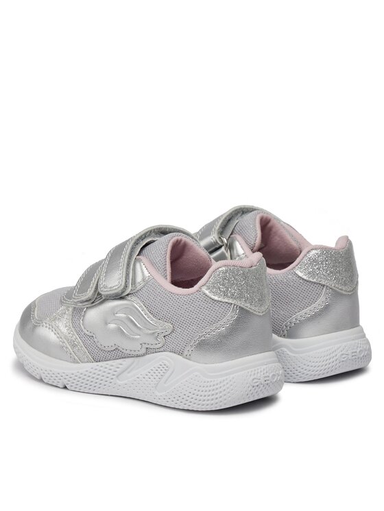 Geox Geox Sneakersy B Sprintye Girl B454TC 0GNAJ C1007 M Strieborná