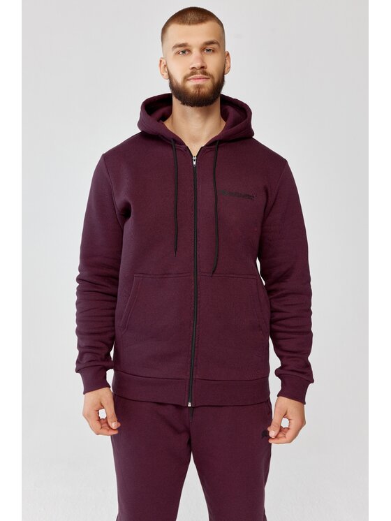 ROUGH RADICAL ROUGH RADICAL Bluza TRACK HOODIE ZIP Bordowy Oversize