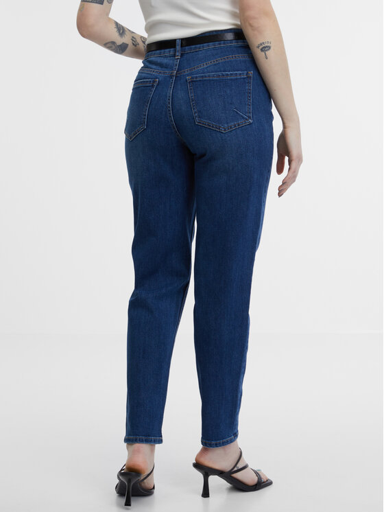 Orsay Orsay Jeansy 1000360548000__34 Niebieski Mom Fit