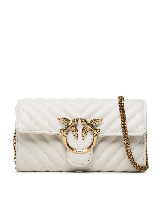 PINKO Pinko Torbica Love Mini Icon Wallet C PE 23 PLTT 100062 A0GK Écru