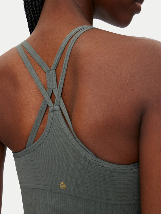 Athlecia Athlecia Biustonosz sportowy Foan V2 W Seamless EA243347 Zielony