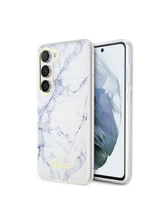 Guess Guess Etui na telefon Marble Collection Biały