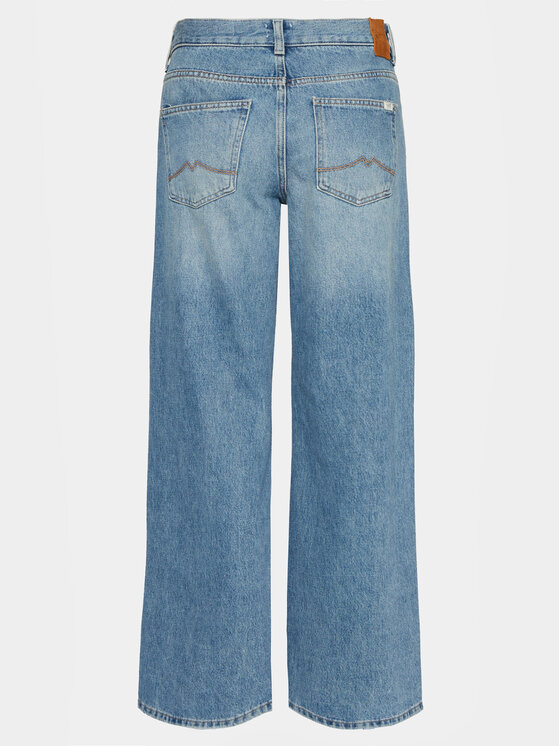 Mustang Mustang Jeans hlače Medley 1015030 Modra Wide Leg