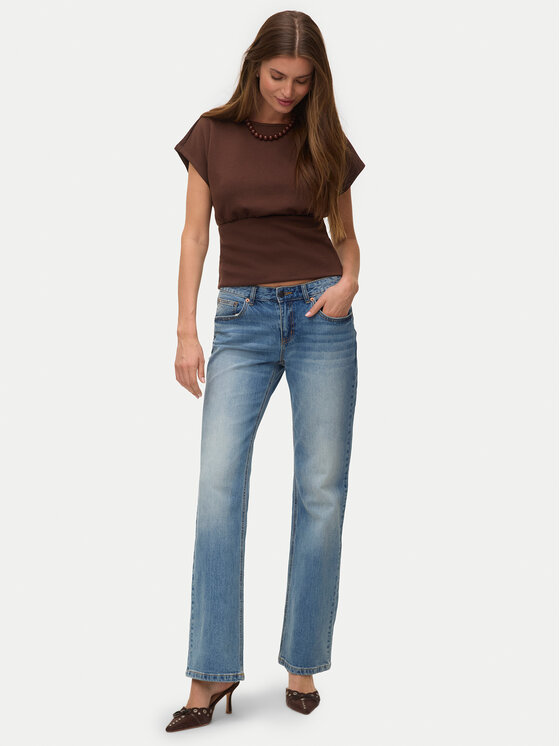 Vero Moda Vero Moda Блуза Smilla 10355466 Тъмнокафяв Regular Fit