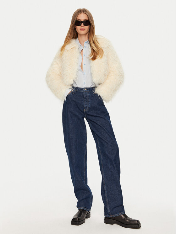 Eleh Eleh Pelliccia E00203 Écru Regular Fit