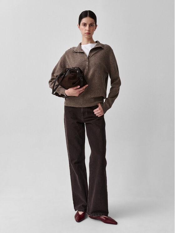 TATUUM TATUUM Sweter FULI Brązowy Classic Fit