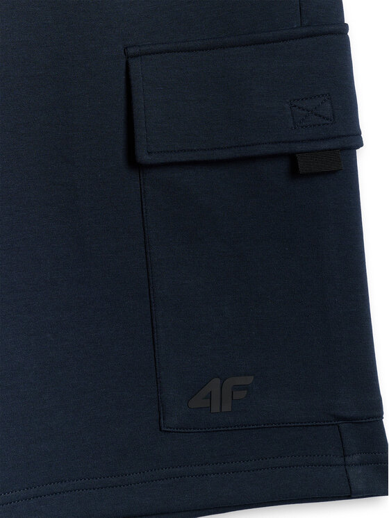 4F 4F Szorty sportowe COMMERCIAL 4 Granatowy Regular Fit