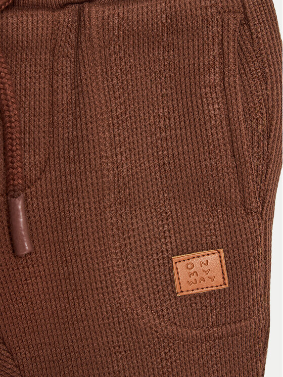 Coccodrillo Coccodrillo Spodnji del trenirke ZC4120103MBN Rjava Regular Fit
