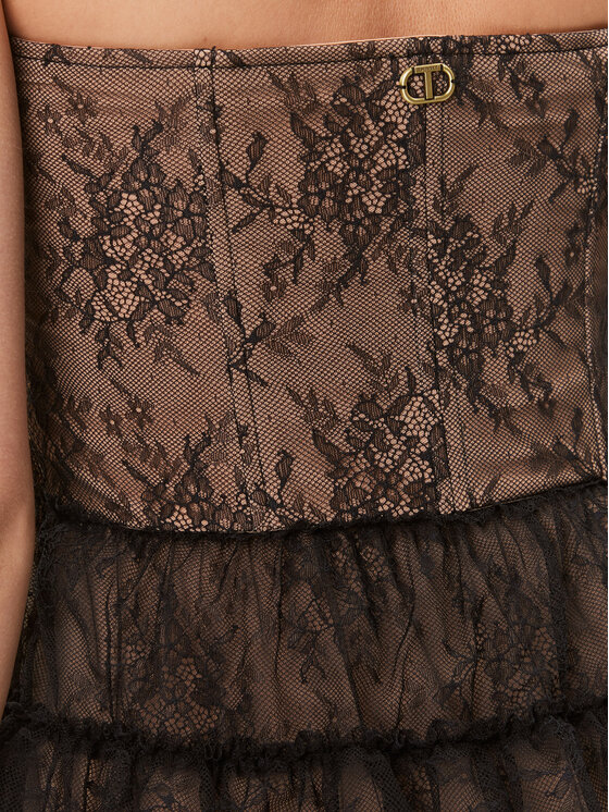 TWINSET TWINSET Večerní šaty 232TT2070 Černá Regular Fit