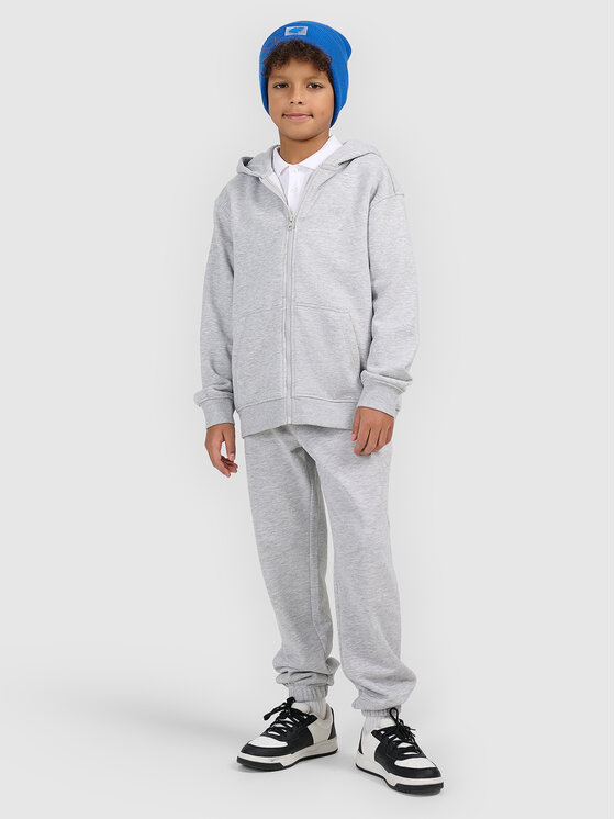 4F 4F Bluza BASIC+ Szary Oversize