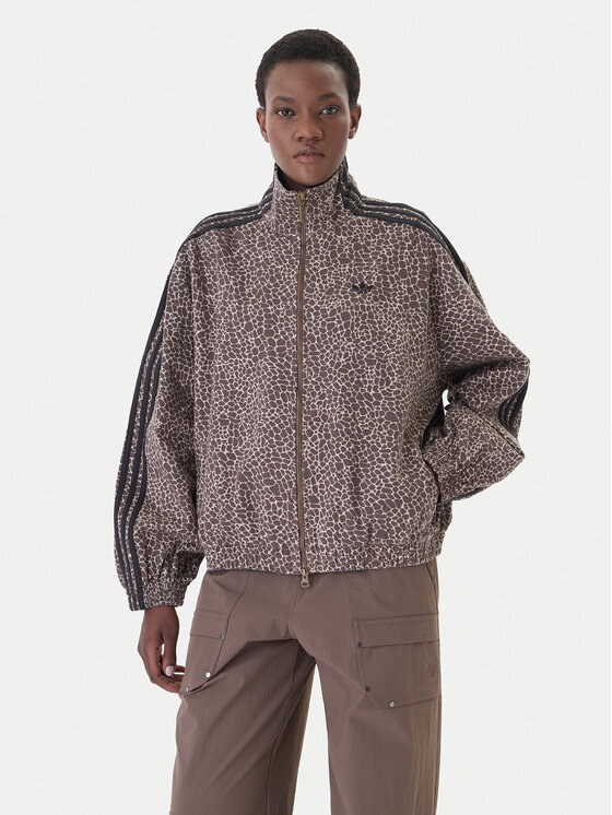 adidas adidas Τζιν μπουφάν Firebird Aop KD2815 Καφέ Oversize