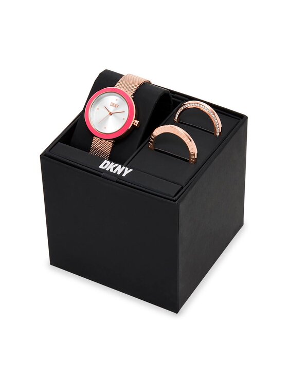 DKNY DKNY Orologio Sasha NY6654SET Placcatura in oro rosa