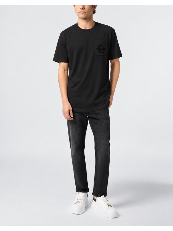 PHILIPP PLEIN PHILIPP PLEIN Tričko 31311 Čierna Regular Fit