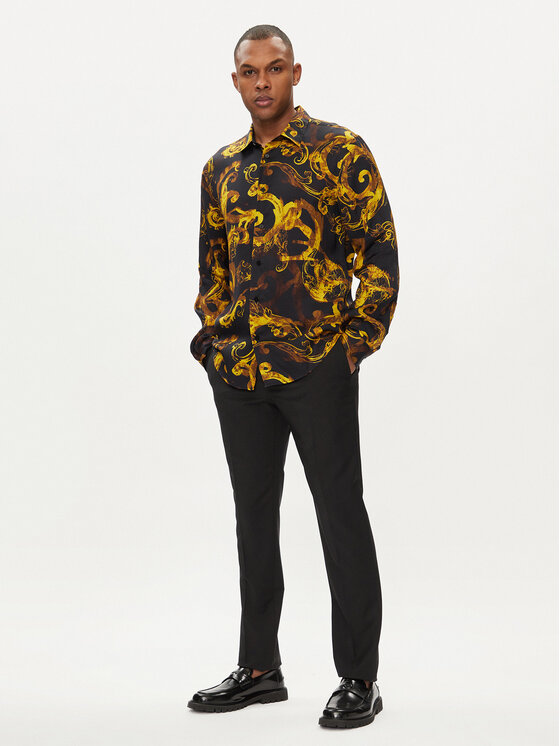 Versace Jeans Couture Versace Jeans Couture Риза 76GAL2R0 Черен Regular Fit