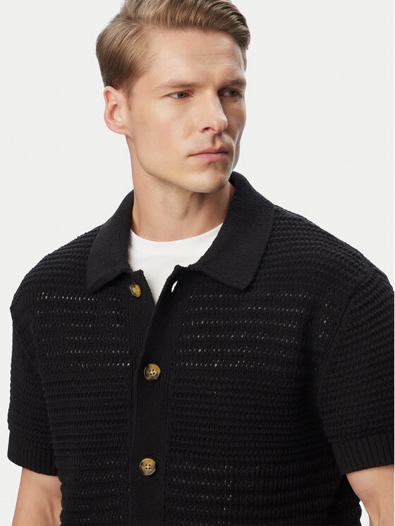 Tommy Jeans Tommy Jeans Camicia Crochet DM0DM23373 Nero Regular Fit