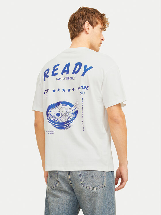 Jack & Jones Jack & Jones T-Shirt Charge 12269384 Biały Relaxed Fit