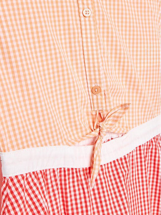 United Colors Of Benetton United Colors Of Benetton Kasdieninė suknelė 47KTCV01B Oranžinė Regular Fit