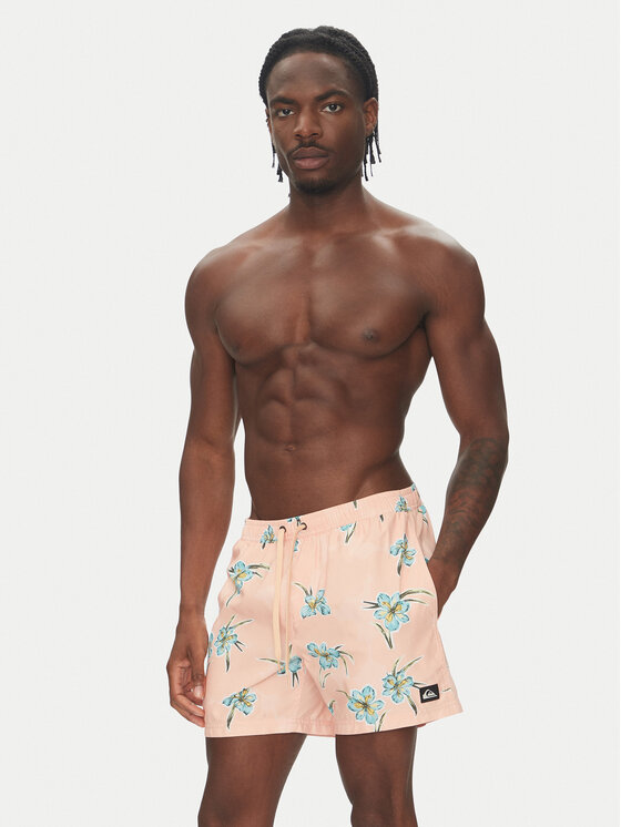 Quiksilver Quiksilver Kopalne hlače Everyday Straight Volley 15 EQYJV04121 Oranžna Regular Fit