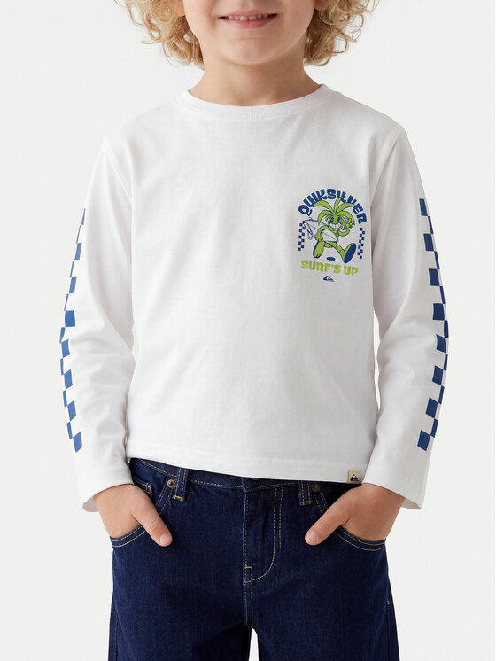 Quiksilver Quiksilver Тишърт Ev Bloomsday EQKZT03572 Бял Regular Fit