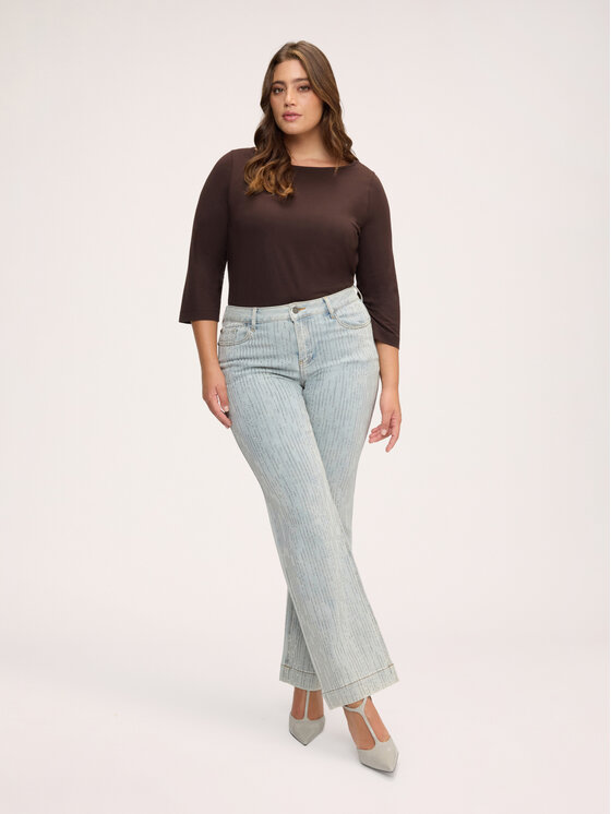 Fiorella Rubino Fiorella Rubino T-shirt G0CRL009262N022 Marrone Regular Fit