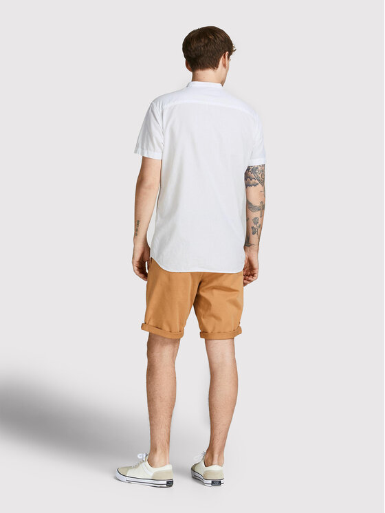 Camicia Summer 12208479 Bianco Slim Fit