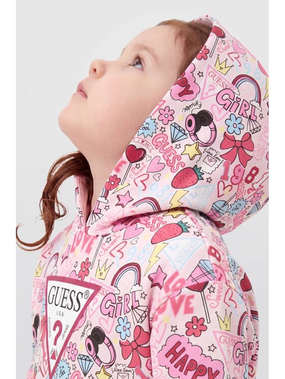 Guess Kids Guess Kids Sukienka codzienna 183735 Kolorowy Classic Fit