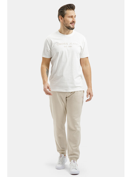 Cross Jeans Cross Jeans Spodnie dresowe 49094-262 Szary Regular Fit