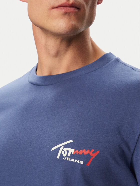 Tommy Jeans Tommy Jeans Majica DM0DM22538 Modra Regular Fit