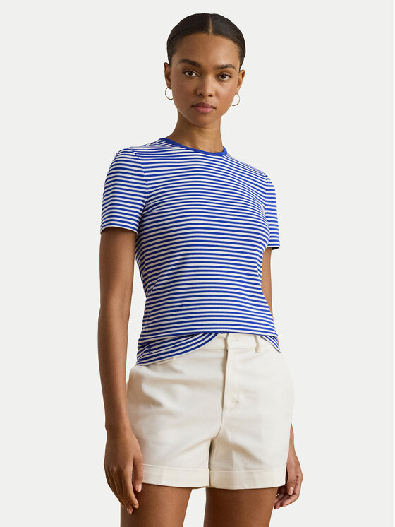 LAUREN RALPH LAUREN Tricou 200P03721004 Albastru Slim Fit