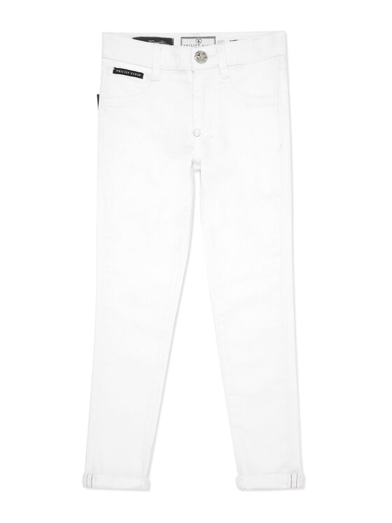 PHILIPP PLEIN PHILIPP PLEIN Jegginsy 28117 Biały Comfort Fit
