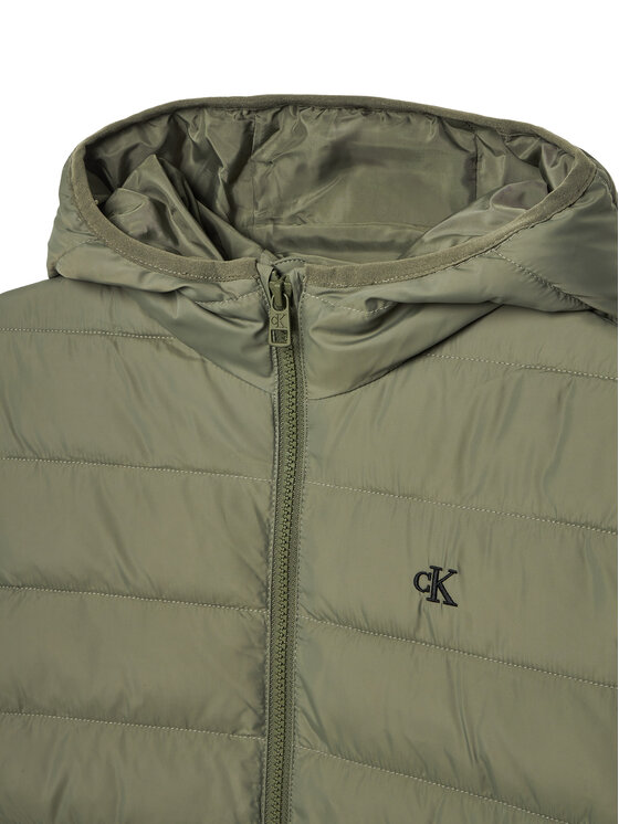 Calvin Klein Jeans Calvin Klein Jeans Зимно яке Inst Logo IB0IB02174 D Зелен Regular Fit