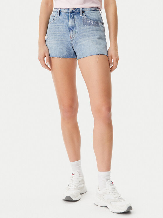 Tommy Jeans Tommy Jeans Džínové šortky DW0DW20087 Modrá Slim Fit