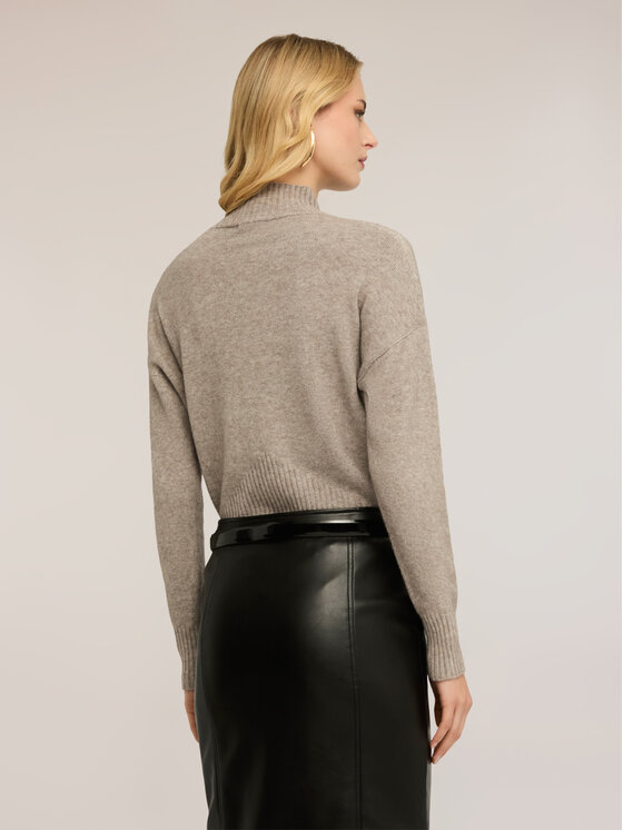 Motivi Motivi Sweter M110E002109N022 Kremowy Regular Fit